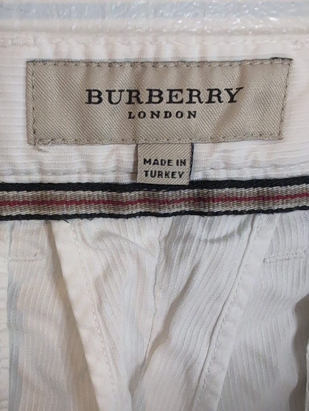 Burberry Military White Chino Shorts mens 34 - Picture 4 of 11